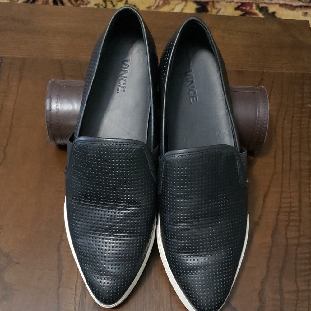 Vince Women's Perforated Black Flats